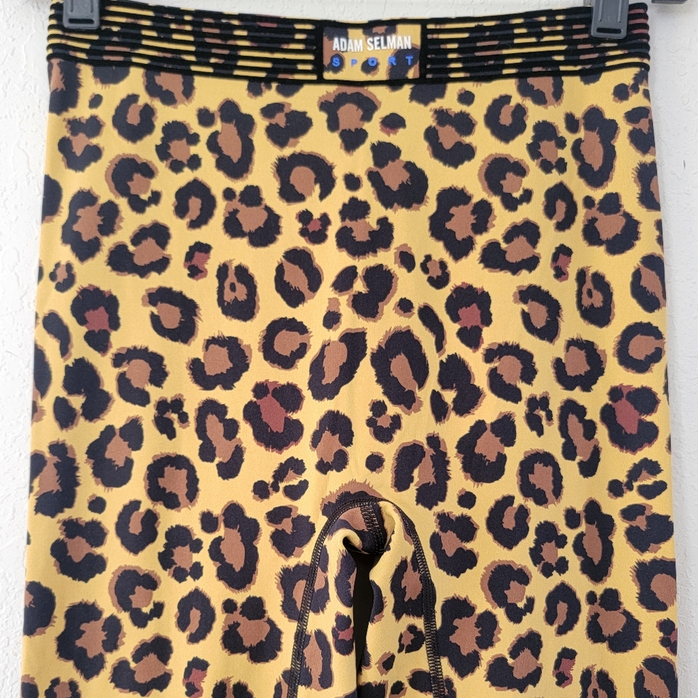 ADAM SELMAN SPORT Bonded Active Legging In Honey Leopard S. - Picture 4 of 9